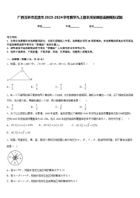 广西玉林市北流市2023-2024学年数学九上期末质量跟踪监视模拟试题含答案