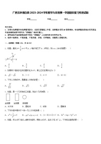 广西玉林博白县2023-2024学年数学九年级第一学期期末复习检测试题含答案