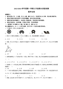 安徽省合肥市蜀山区2023-2024学年九年级上学期期末数学试题