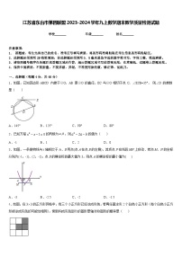 江苏省东台市第四联盟2023-2024学年九上数学期末教学质量检测试题含答案