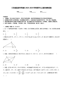 江苏省盐城市亭湖区2023-2024学年数学九上期末调研试题含答案