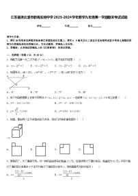 江苏省连云港市新海实验中学2023-2024学年数学九年级第一学期期末考试试题含答案