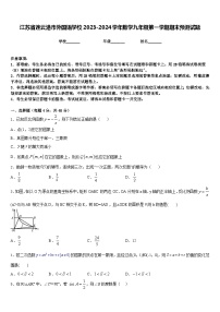 江苏省连云港市外国语学校2023-2024学年数学九年级第一学期期末预测试题含答案