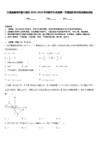 江西省赣州市蓉江新区2023-2024学年数学九年级第一学期期末综合测试模拟试题含答案