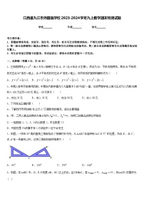 江西省九江市外国语学校2023-2024学年九上数学期末检测试题含答案