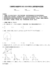 江西师范大附属中学2023-2024学年九上数学期末考试试题含答案