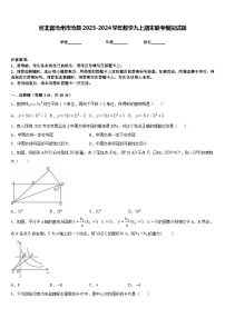 河北省沧州市沧县2023-2024学年数学九上期末联考模拟试题含答案