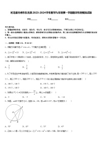 河北省沧州市东光县2023-2024学年数学九年级第一学期期末检测模拟试题含答案