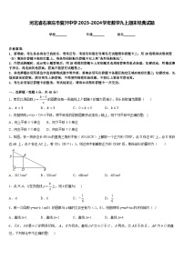 河北省石家庄市复兴中学2023-2024学年数学九上期末经典试题含答案