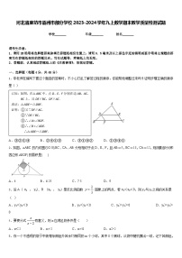 河北省廊坊市霸州市部分学校2023-2024学年九上数学期末教学质量检测试题含答案