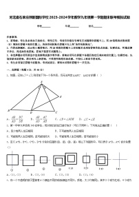 河北省石家庄创新国际学校2023-2024学年数学九年级第一学期期末联考模拟试题含答案