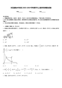 河北省衡水市名校2023-2024学年数学九上期末检测模拟试题含答案