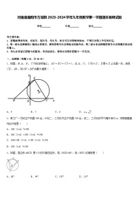 河南省南阳市方城县2023-2024学年九年级数学第一学期期末调研试题含答案