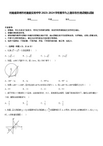 河南省郑州市河南省实验中学2023-2024学年数学九上期末综合测试模拟试题含答案