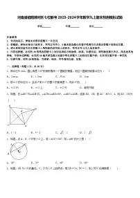 河南省信阳浉河区七校联考2023-2024学年数学九上期末检测模拟试题含答案