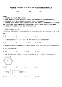 河南省周口市扶沟县2023-2024学年九上数学期末复习检测试题含答案