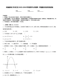河南省周口市川汇区2023-2024学年数学九年级第一学期期末质量检测试题含答案