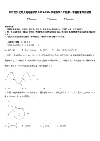 浙江嘉兴北师大南湖附学校2023-2024学年数学九年级第一学期期末预测试题含答案