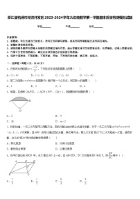 浙江省杭州市经济开发区2023-2024学年九年级数学第一学期期末质量检测模拟试题含答案