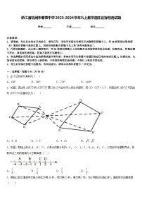 浙江省杭州市春蕾中学2023-2024学年九上数学期末达标检测试题含答案