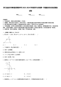 浙江省金华市婺城区第四中学2023-2024学年数学九年级第一学期期末综合测试模拟试题含答案