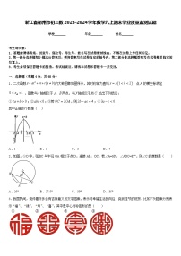 浙江省衢州市初三数2023-2024学年数学九上期末学业质量监测试题含答案