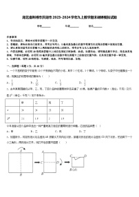 湖北省荆州市洪湖市2023-2024学年九上数学期末调研模拟试题含答案