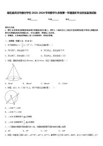 湖北省武汉市部分学校2023-2024学年数学九年级第一学期期末学业质量监测试题含答案