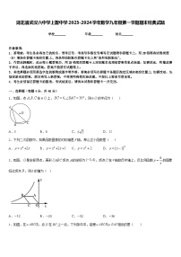 湖北省武汉六中学上智中学2023-2024学年数学九年级第一学期期末经典试题含答案