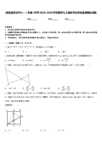 湖北省武汉市七一（华源）中学2023-2024学年数学九上期末学业质量监测模拟试题含答案