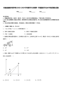 河南省南阳市镇平县2023-2024学年数学九年级第一学期期末学业水平测试模拟试题含答案