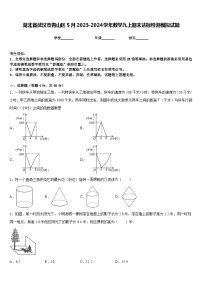 湖北省武汉市青山区5月2023-2024学年数学九上期末达标检测模拟试题含答案