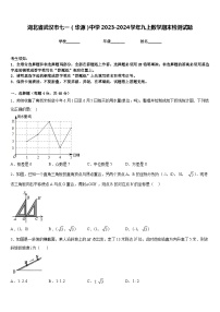 湖北省武汉市七一（华源）中学2023-2024学年九上数学期末检测试题含答案