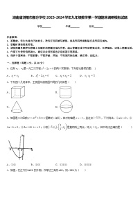 湖南省浏阳市部分学校2023-2024学年九年级数学第一学期期末调研模拟试题含答案