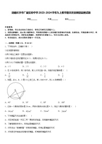 湖南长沙市广益实验中学2023-2024学年九上数学期末质量跟踪监视试题含答案