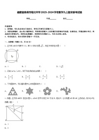 福建省泉州市培元中学2023-2024学年数学九上期末联考试题含答案