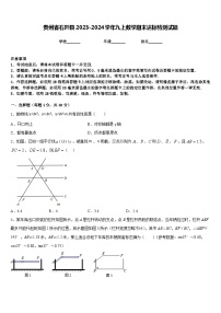 贵州省石阡县2023-2024学年九上数学期末达标检测试题含答案