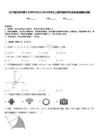 辽宁省丹东市第十七中学2023-2024学年九上数学期末学业质量监测模拟试题含答案