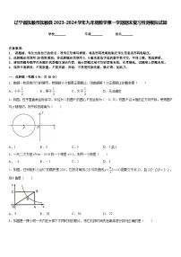 辽宁省抚顺市抚顺县2023-2024学年九年级数学第一学期期末复习检测模拟试题含答案