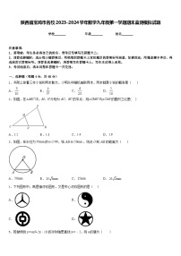 陕西省宝鸡市名校2023-2024学年数学九年级第一学期期末监测模拟试题含答案