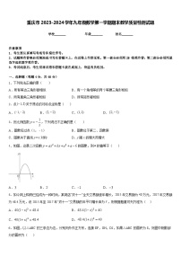 重庆市2023-2024学年九年级数学第一学期期末教学质量检测试题含答案