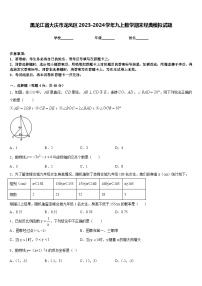 黑龙江省大庆市龙凤区2023-2024学年九上数学期末经典模拟试题含答案