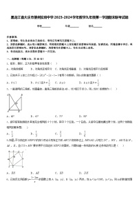 黑龙江省大庆市肇州实验中学2023-2024学年数学九年级第一学期期末联考试题含答案