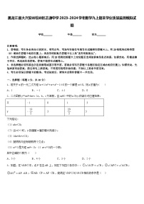 黑龙江省大兴安岭松岭区古源中学2023-2024学年数学九上期末学业质量监测模拟试题含答案