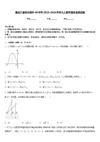 黑龙江省哈尔滨市49中学2023-2024学年九上数学期末监测试题含答案