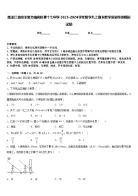 黑龙江省哈尔滨市南岗区第十七中学2023-2024学年数学九上期末教学质量检测模拟试题含答案