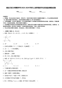 黑龙江铁力市第四中学2023-2024学年九上数学期末学业质量监测模拟试题含答案