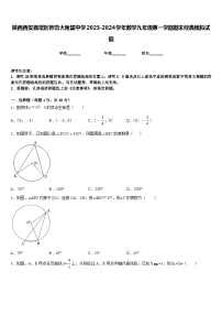 陕西西安雁塔区师范大附属中学2023-2024学年数学九年级第一学期期末经典模拟试题含答案