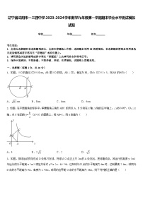 辽宁省沈阳市一三四中学2023-2024学年数学九年级第一学期期末学业水平测试模拟试题含答案