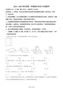 广东茂名市信宜市2023-2024学年九年级上学期期末数学试题+答案